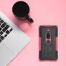 Чехол Hybrid Armor для Sony Xperia XZ2 Premium (черный + розовый)