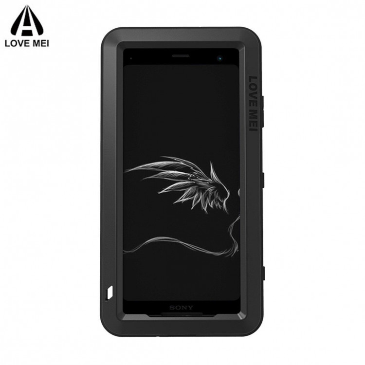 Гибридный чехол LOVE MEI для Sony Xperia XZ3 (серебряный)