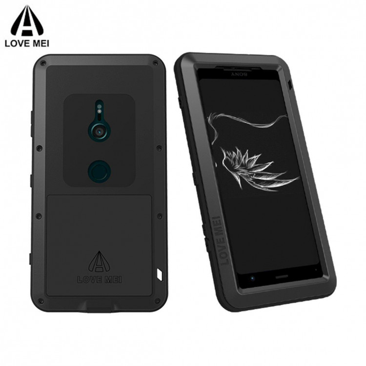 Гибридный чехол LOVE MEI для Sony Xperia XZ3 (серебряный)