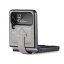 Кожаный чехол для Samsung Galaxy Z Flip 4 (серый)