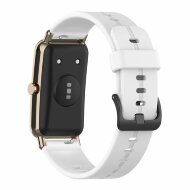 Силиконовый ремешок для Huawei Watch Fit Mini и часов с креплением 16мм (белый) Силиконовый ремешок для Huawei Watch Fit Mini и часов с креплением 16мм (белый)