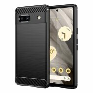 Чехол-накладка Carbon Fibre для Google Pixel 7a (черный) Чехол-накладка Carbon Fibre для Google Pixel 7a (черный)