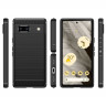Чехол-накладка Carbon Fibre для Google Pixel 7a (черный)