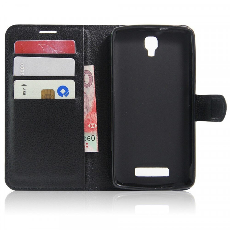 Чехол с визитницей для ZTE Blade L5 / L5 Plus (черный)