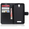 Чехол с визитницей для ZTE Blade L5 / L5 Plus (черный)