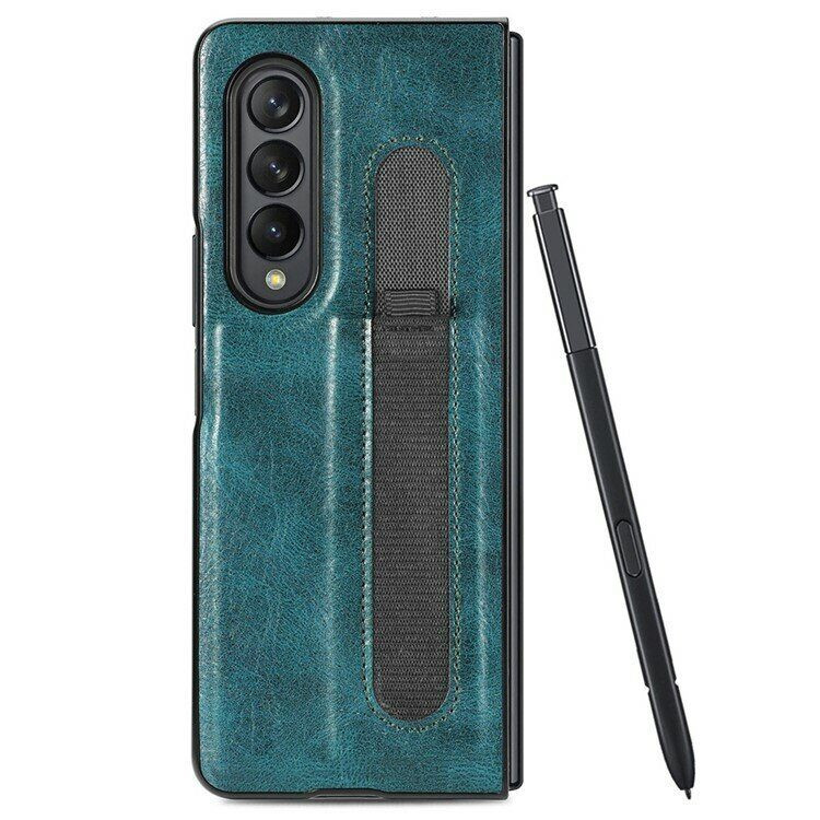 Чехол Pen Slot Design для Samsung Galaxy Z Fold4 (зеленый)