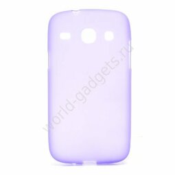 Мягкий пластиковый чехол для Samsung Galaxy Core / i8260 (фиолетовый)