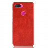 Чехол Litchi Texture для Xiaomi Mi 8 Lite (красный)