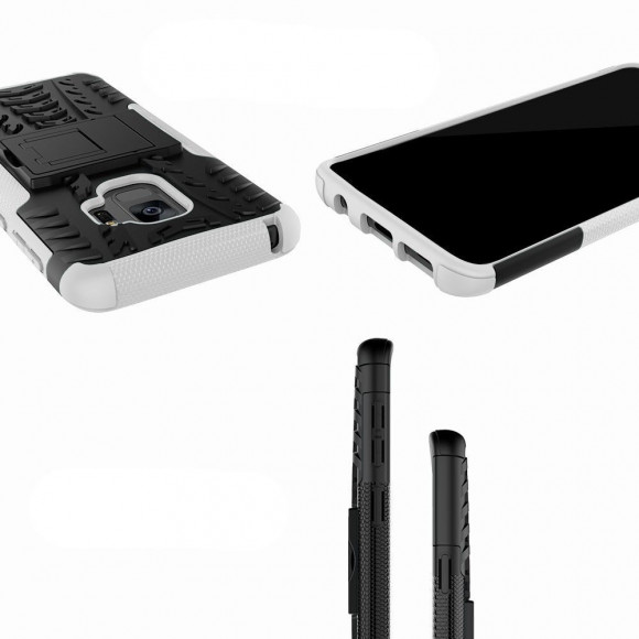 Чехол Hybrid Armor для Samsung Galaxy S9 (черный + белый)