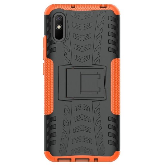 Чехол Hybrid Armor для Xiaomi Redmi 9A (черный + оранжевый) Чехол Hybrid Armor для Xiaomi Redmi 9A (черный + оранжевый)