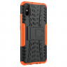 Чехол Hybrid Armor для Xiaomi Redmi 9A (черный + оранжевый)