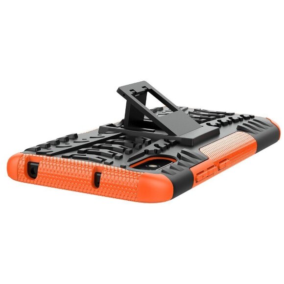 Чехол Hybrid Armor для Xiaomi Redmi 9A (черный + оранжевый) Чехол Hybrid Armor для Xiaomi Redmi 9A (черный + оранжевый)