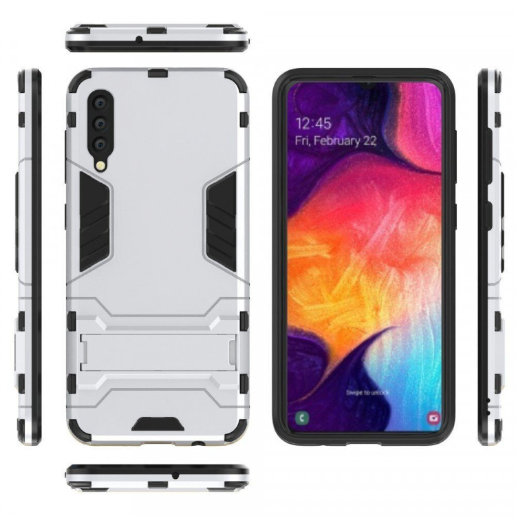 Чехол Duty Armor для Samsung Galaxy A50 / Galaxy A50s / Galaxy A30s (серебряный)