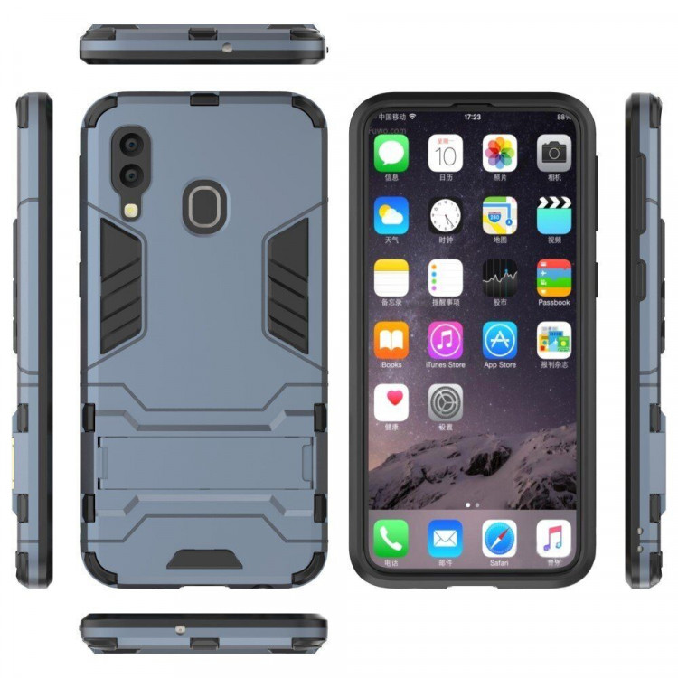 Чехол Duty Armor для Samsung Galaxy A40 (темно-синий)