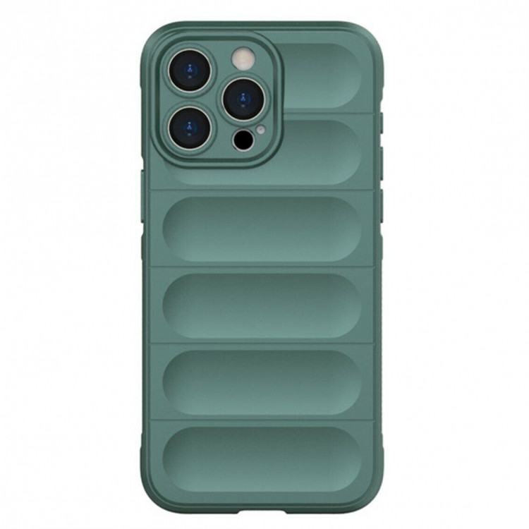 Чехол Magic Shield для iPhone 15 Pro Max (темно-зеленый)