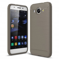 Чехол-накладка Carbon Fibre для Huawei Y3 2017 (серый) Чехол-накладка Carbon Fibre для Huawei Y3 2017 (серый)