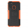 Чехол Hybrid Armor для Samsung Galaxy M30s / Galaxy M21 (черный + оранжевый)