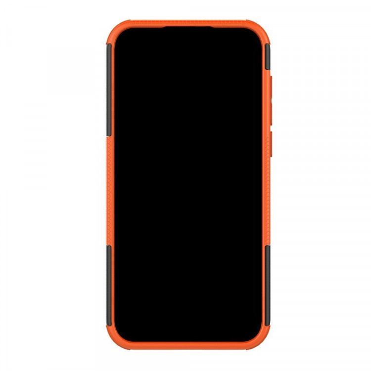Чехол Hybrid Armor для Huawei Y5 (2019) / Honor 8S (черный + оранжевый)
