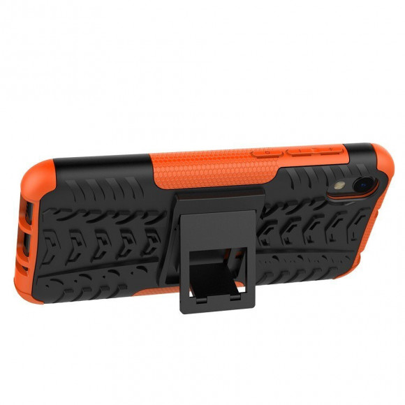 Чехол Hybrid Armor для Huawei Y5 (2019) / Honor 8S (черный + оранжевый) Чехол Hybrid Armor для Huawei Y5 (2019) / Honor 8S (черный + оранжевый)
