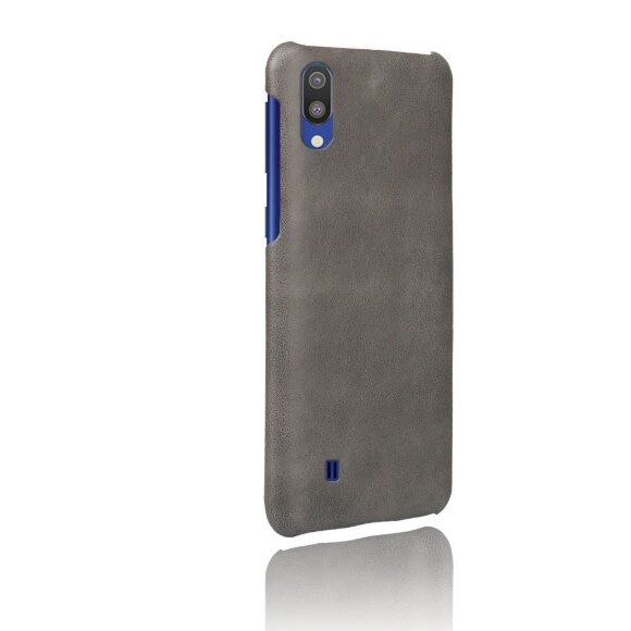 Кожаная накладка-чехол Litchi Texture для Samsung Galaxy M10 (серый) Кожаная накладка-чехол Litchi Texture для Samsung Galaxy M10 (серый)
