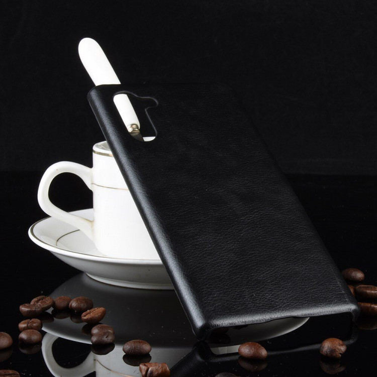 Кожаная накладка-чехол для Samsung Galaxy Note 10 (черный)