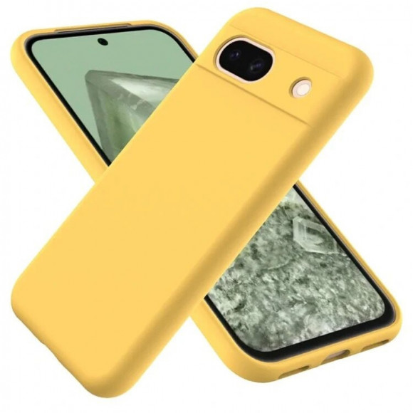 Силиконовый чехол Mobile Shell для Google Pixel 8a (желтый) Силиконовый чехол Mobile Shell для Google Pixel 8a (желтый)