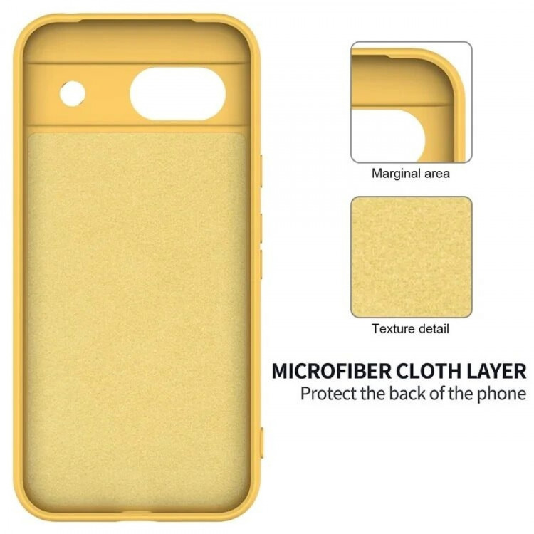 Силиконовый чехол Mobile Shell для Google Pixel 8a (желтый)