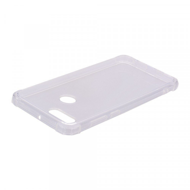 Силиконовый чехол с усиленными бортиками для Huawei P Smart / Enjoy 7S (прозрачный)