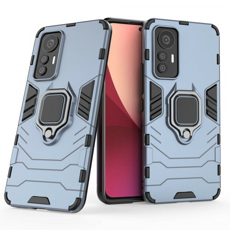 Чехол Armor Ring Holder для Xiaomi 12 Lite (темно-синий)