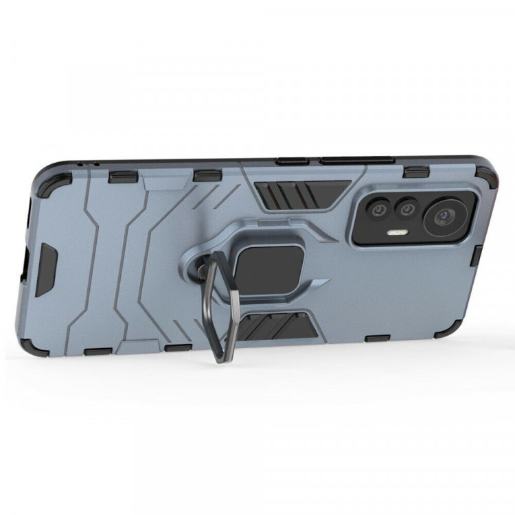 Чехол Armor Ring Holder для Xiaomi 12 Lite (темно-синий)