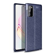 Чехол-накладка Litchi Grain для Samsung Galaxy Note 20 (темно-синий) Чехол-накладка Litchi Grain для Samsung Galaxy Note 20 (темно-синий)