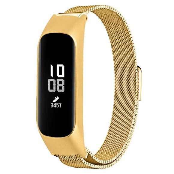 Сетчатый браслет для Samsung Galaxy Fit E SM-R375 (золото)