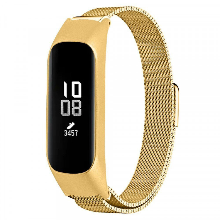 Сетчатый браслет для Samsung Galaxy Fit E SM-R375 (золото)