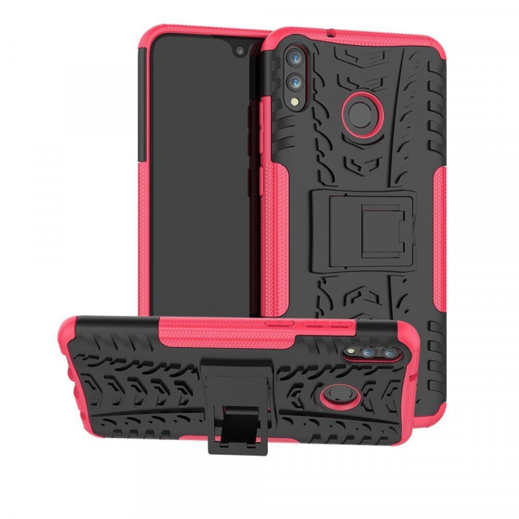 Чехол Hybrid Armor для Huawei Honor 8X Max (черный + розовый)