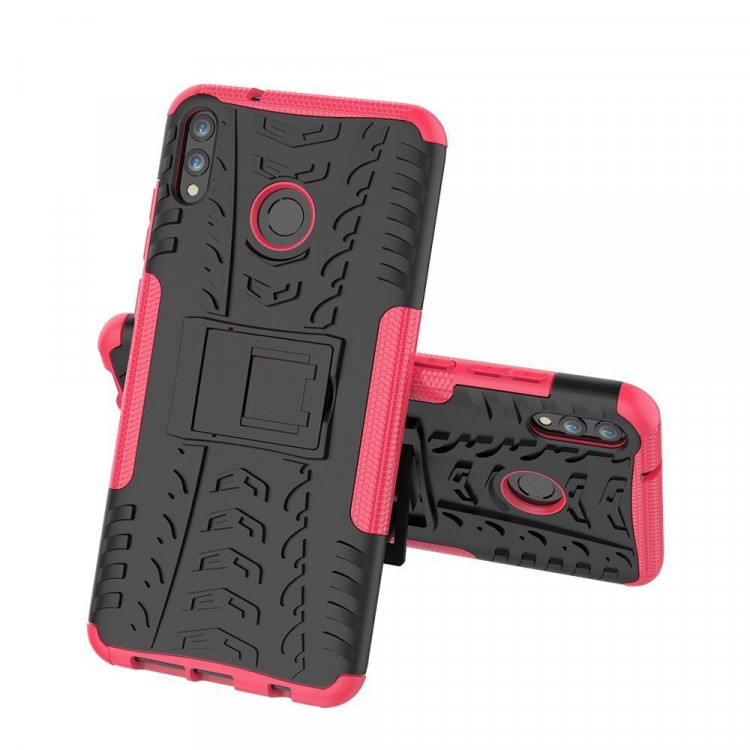 Чехол Hybrid Armor для Huawei Honor 8X Max (черный + розовый)