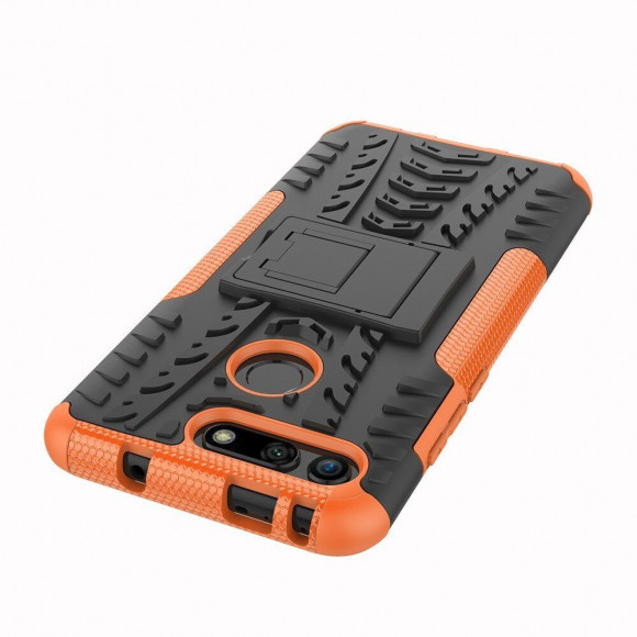 Чехол Hybrid Armor для Huawei Honor View 20 (черный + оранжевый) Чехол Hybrid Armor для Huawei Honor View 20 (черный + оранжевый)