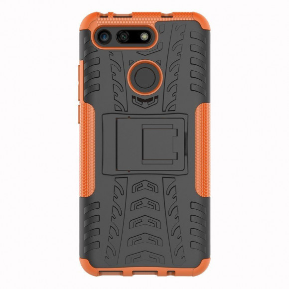 Чехол Hybrid Armor для Huawei Honor View 20 (черный + оранжевый) Чехол Hybrid Armor для Huawei Honor View 20 (черный + оранжевый)