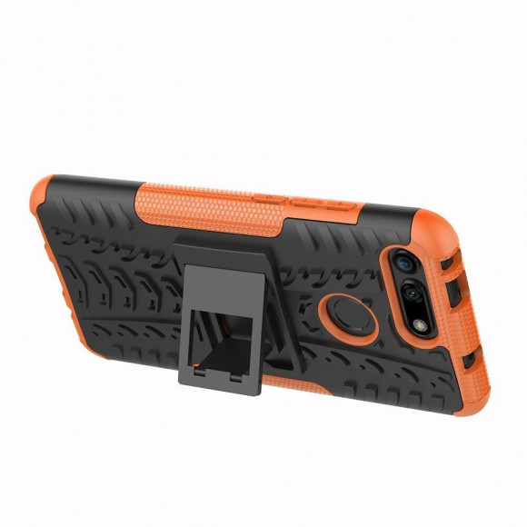 Чехол Hybrid Armor для Huawei Honor View 20 (черный + оранжевый) Чехол Hybrid Armor для Huawei Honor View 20 (черный + оранжевый)