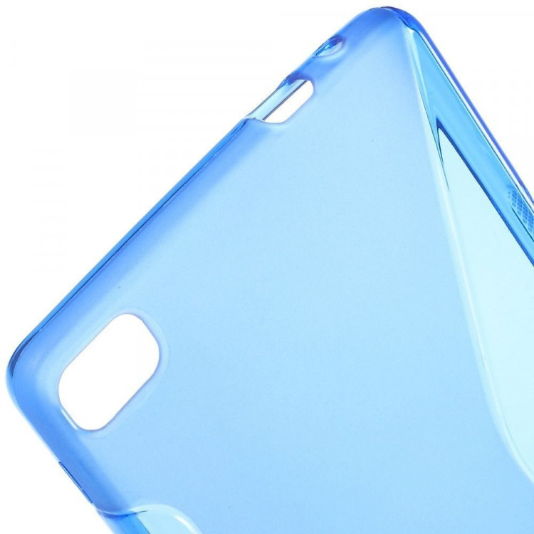 Нескользящий чехол для Huawei P8 (голубой)