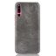 Кожаная накладка-чехол Litchi Texture для Huawei P30 (серый)