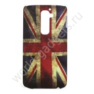 Пластиковый чехол Retro Union Jack UK Flag для LG G2