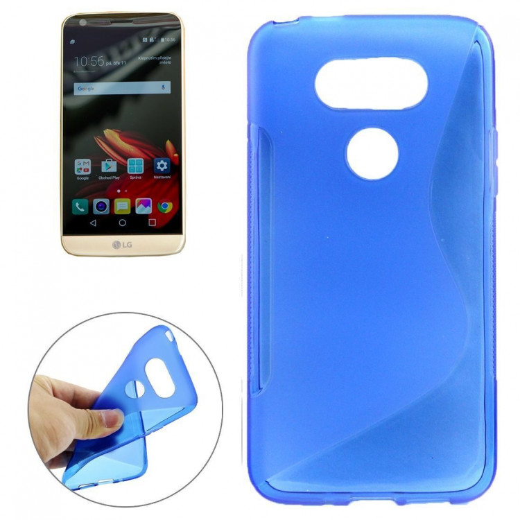 Нескользящий чехол для LG G5 / LG G5 se (голубой)