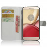Чехол с визитницей для Motorola Moto M (белый)