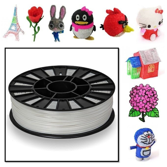 Нить ABS пластика для 3D ручек - 10 метров (Первый снег)