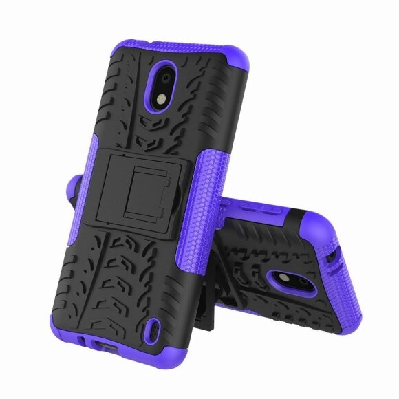 Чехол Hybrid Armor для Nokia 2 (черный + фиолетовый) Чехол Hybrid Armor для Nokia 2 (черный + фиолетовый)