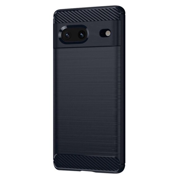 Чехол-накладка Carbon Fibre для Google Pixel 7 (темно-синий)
