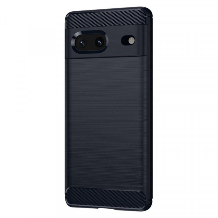 Чехол-накладка Carbon Fibre для Google Pixel 7 (темно-синий)