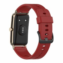 Силиконовый ремешок для Huawei Watch Fit Mini и часов с креплением 16мм (красный)