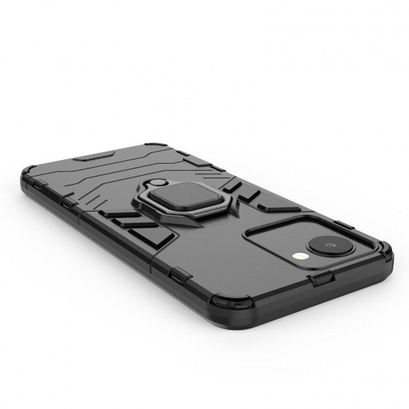 Чехол Armor Ring Holder для Realme C30 (черный)