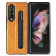 Чехол Pen Slot Design для Samsung Galaxy Z Fold4 (коричневый) Чехол Pen Slot Design для Samsung Galaxy Z Fold4 (коричневый)